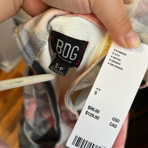 NWT BDG RYAN CHECKERED OVERALLS - Picture 5 of 6